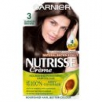 Asda Garnier Nutrisse 3 Darkest Brown Permanent Hair Dye