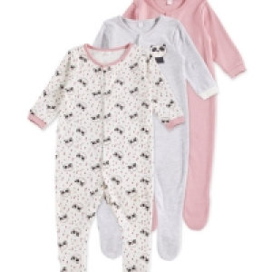 Pink Panda Sleepsuit 3 Pack