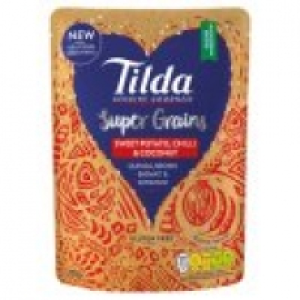 Tilda Super Grains Sweet Potato, Chilli & Coconut Quinoa, Brown Ba