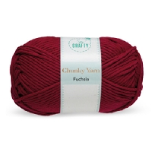 Aldi  So Crafty Fuchsia Chunky Yarn