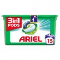 Asda Ariel 3in1 Pods Touch Of Washing Liquid Capsules 15 Washes