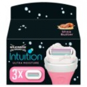 Asda Wilkinson Sword Intuition Ultra Moisture Womens Razor Blades x3