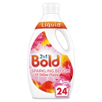 Wilko  Bold Sparkling Bloom and Poppy Liquid 24 Washes 840ml