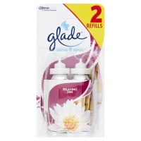 Wilko  Glade Sense and Spray Relaxing Zen Air Freshener Refill 2 pa