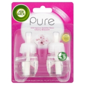 Wilko  Air Wick Pure Cherry Blossom Air Freshener Refill 19ml 2 pac