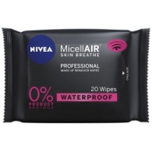 Wilko  Nivea MicellAIR Professional Make Up Remover Wipes 20 pack
