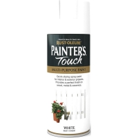 Wilko  Rust-Oleum Painters Touch White Matt Spray Paint 400ml