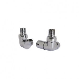 Wickes Contemporary Chrome Round Corner Radiator Valves - 15 £42.00