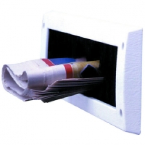 Wickes Internal Letter Box Draught Excluder White - 78 x 338 £5.00