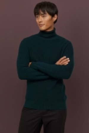  Rib-knit polo-neck jumper £15.00