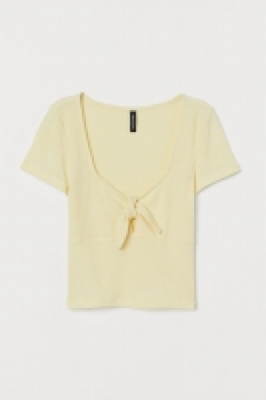  Ribbed tie-detail top £7.00