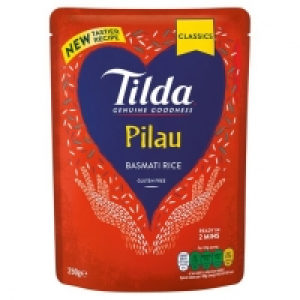Tesco  Tilda Pilau Steamed Basmati Rice Classic 250G