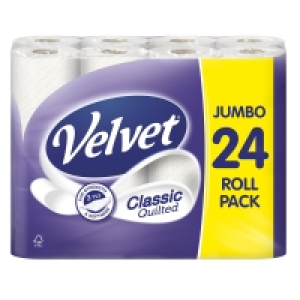 Velvet Classic Quilted 24 Toilet Rolls £6.00