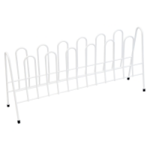 Partridges Delfinware Delfinware 7 Pair Shoe Rack - White 2111