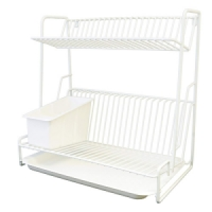 Partridges Delfinware Delfinware 2 Tier Plate Rack - White 3003