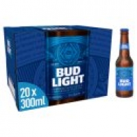 Asda Bud Light Lager Beer Bottles