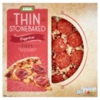 Asda Asda Pepperoni Thin Stonebaked 10 Inch Pizza