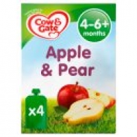Asda Cow & Gate Apple & Pear Pouches 4-6m+