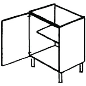 Wickes New Jersey Base Unit High Line 500mm &pound;130.00
