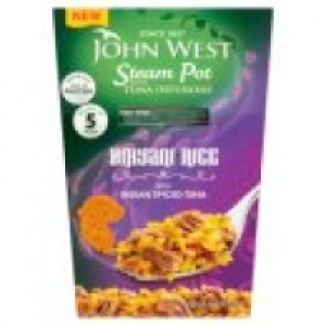 John West Steam Pot with Tuna Infusions Biryani Rice with Indian Spice