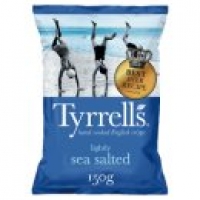 Asda Tyrrells Hand-Cooked English Crisps Lightly Sea Salted