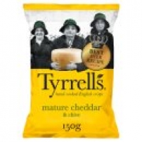 Asda Tyrrells Hand-Cooked English Crisps Mature Cheddar & Chive