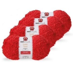 Aldi  Rosewood Teddy Cosy Knit Yarn 4 Pack