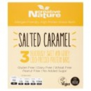 Creative Nature Salted Caramel 3 Cold-Pressed Protein Bars