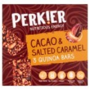 Perkier 3 Cacao & Salted Caramel Quinoa Bars