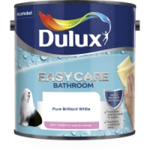 Dulux Easycare Bathroom Pure Brilliant White Soft Sheen Emul £17.00