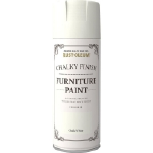 Rust-Oleum Chalk White Chalky Finish Furniture Spr ay Paint  £6.00
