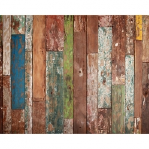 ohpopsi Weathered Wood Texture Wall Mural - L 3m (W) x 2.4m