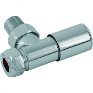 Wickes Smooth Head Angled Radiator Valve - Pack of 2 &pound;9.99