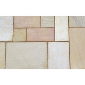 Marshalls Indian Sandstone Textured Buff Multi Paving Slab 5 £690.00