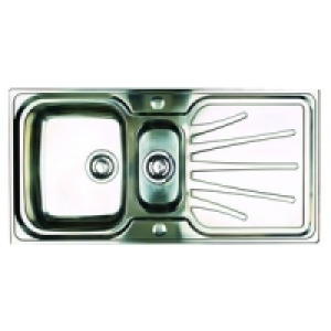 Wickes 1 1/2 Bowl Premium Reversible Kitchen Sink Stainless  £189.00