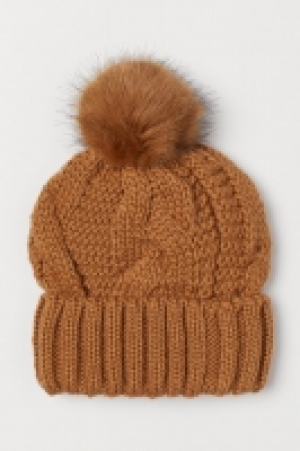  Knitted wool-blend hat £4.00