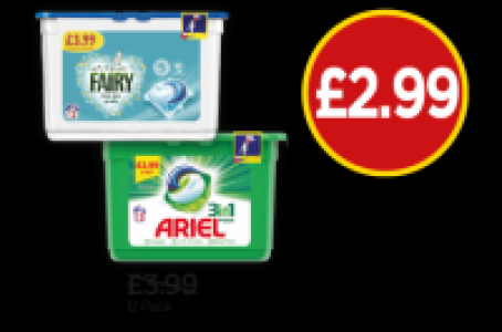 Budgens  Ariel 3 In 1 Capsules, Fairy Non