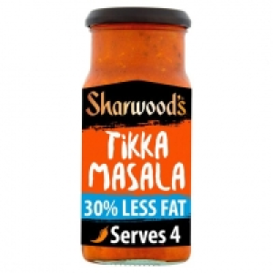 Tesco  Sharwoods Tikka Masala 30% Less Fat Cooking Sauce 420G