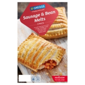 Greggs 2 Sausage & Bean Melts 308g £1.00