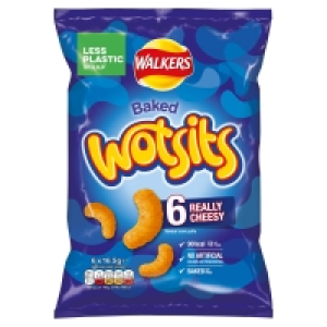 Iceland  Walkers Wotsits Really Cheesy Snacks 6x16.5g