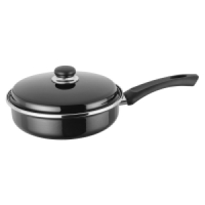 Partridges Judge Judge Induction Non Stick Black Enamel Saute Pan, 24cm (JH18