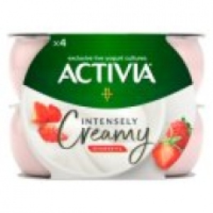 Activia Intensely Creamy Strawberry Yogurts