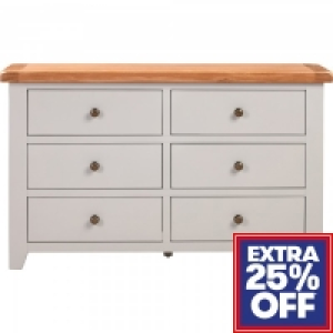 Chatsworth Grey 6 Drawer Chest of Drawers £179.10