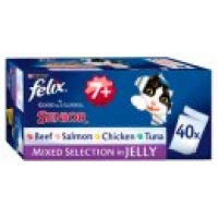 Asda Felix As Good As It Looks Mixed Selection in Jelly Senior Cat Food
