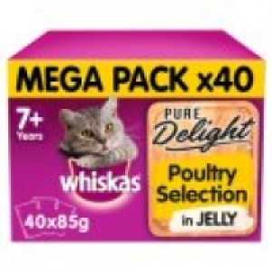 Whiskas Pure Delight Poultry Selection in Jelly Senior Cat Food Pouc