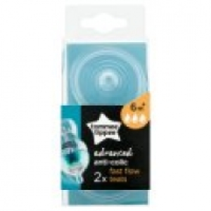 Tommee Tippee 2x Advance Anti-Colic Fast Flow Teats 6m+