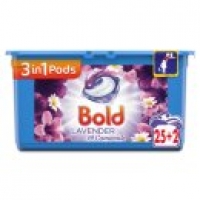 Asda Bold 3in1 Pods Lavender & Camomile Washing Liquid Capsules 27 Was