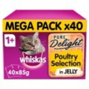 Whiskas Pure Delight Poultry Selection in Jelly Adult Cat Food Pouch