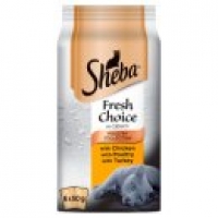 Asda Sheba Fresh Choice Poultry Collection in Gravy Adult Cat Food Pouc