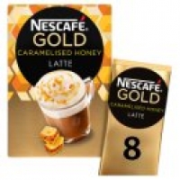 Asda Nescafe Gold Caramelised Honey Latte Instant Coffee Sachets